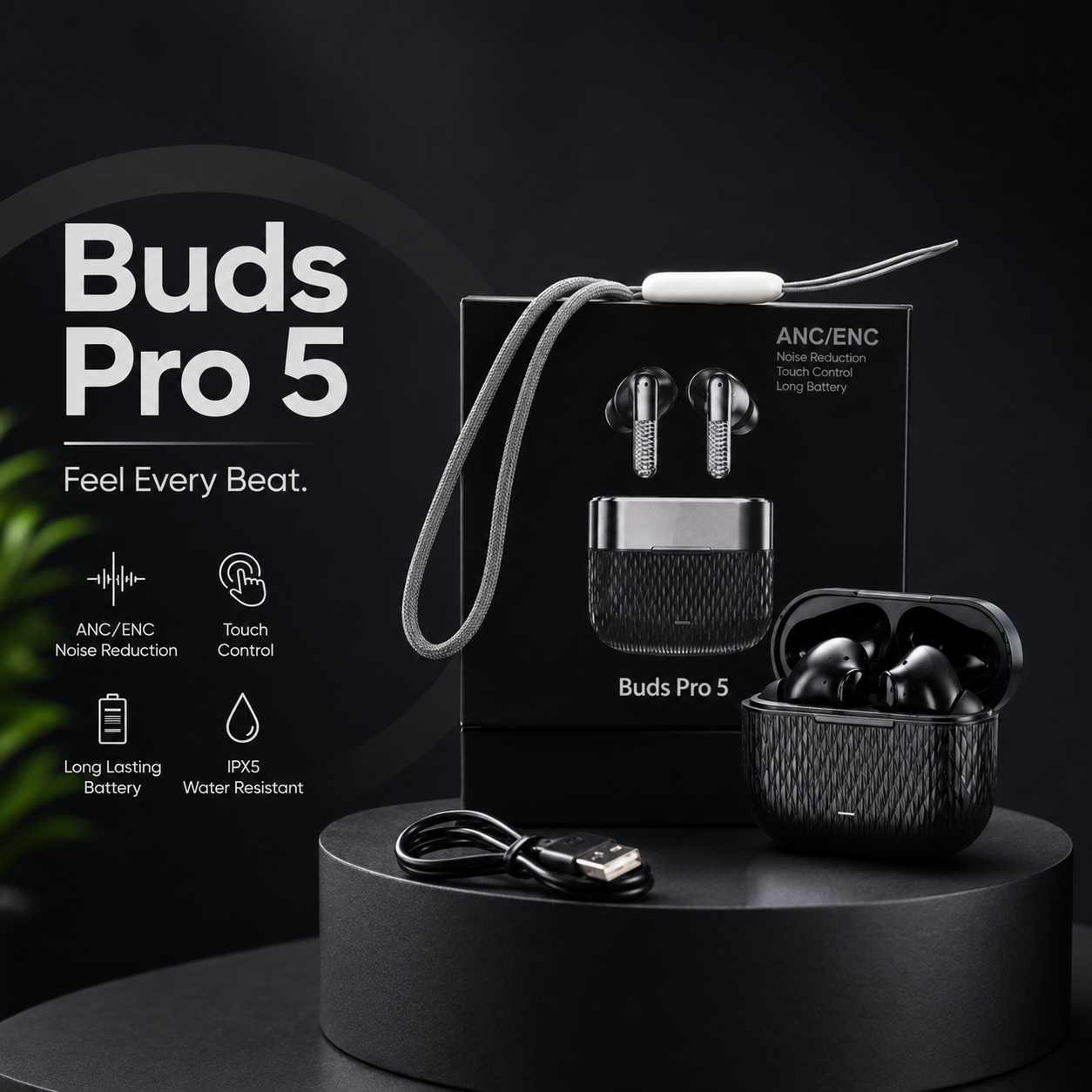 Buds Pro 5ENC-ANC(Black) Buds Pro 5ENC-ANC(Black)