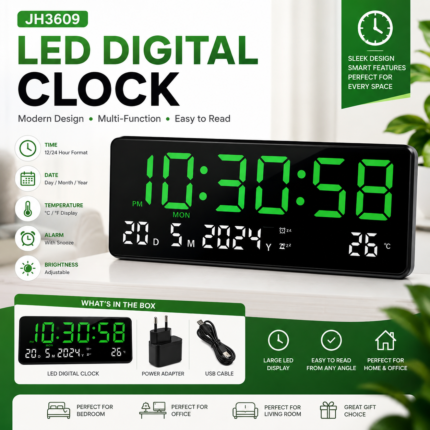 JH3609 LED Digital Clock